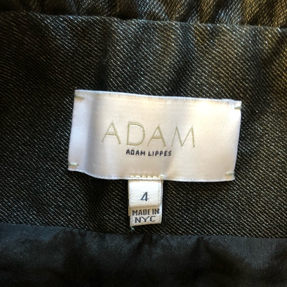 Adam by Adam Lippes Black Midi Skirt - Picture 2 of 6